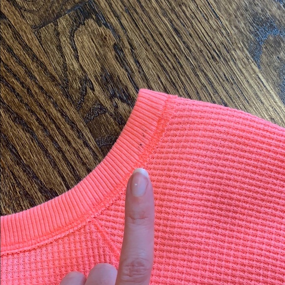 Free People Bright Orange Long Sleeve Shirt - Picture 8 of 9